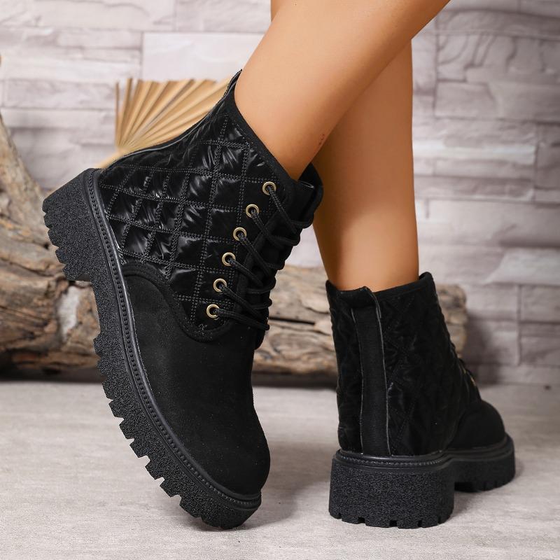Fashion 2025 New Fashion Style Plus Size Platform Boots Women Spring Autumn High Quality Ankle Boots for Woman Solid Color Boots Lady