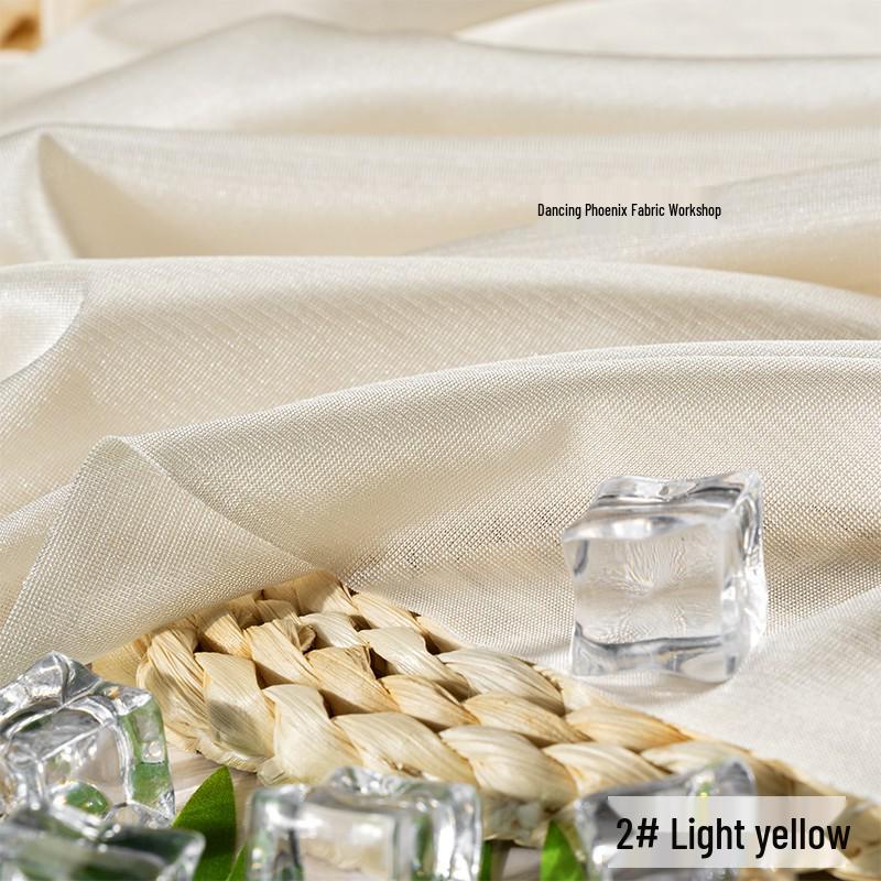 40D Warp-Knitted High-Elasticity Luster Chiffon Lining - Silky, Breathable Fabric for Dresses