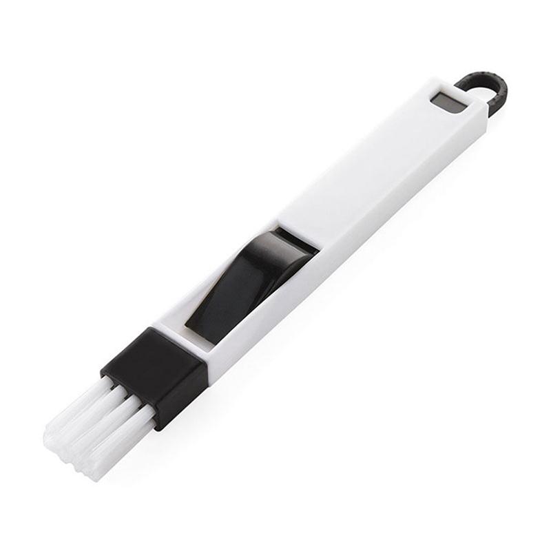 Portable Two-In-One Cleaning Brush Multifunctional Door And Window Keyboard Groove Cleaner Dust Shovel Window Rail Cleaning Tool