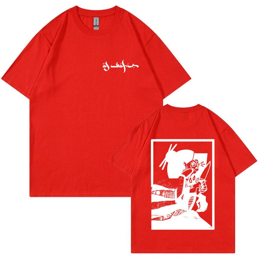 

2025 Rapper Al Safir 2025 Trendy Graphic Tshrit Unisexs Oversized Short Sleeve Hip Hop Tide Tshirts Casual Style Y2K Cozy T Shirt U S