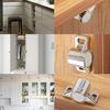 DFsucces 4-Pack Strong Magnetic Latch, Stainless Steel Magnetic Door Catches for Cupboards, Closets, and Cabinets, with Screws (Nickel Color)