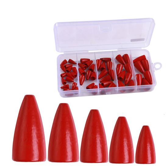 50Pcs Fishing Weight Sinkers Kit Rustproof Corrosion Resistant Saltwater Freshwater Metal Lead Fishing Weights Set