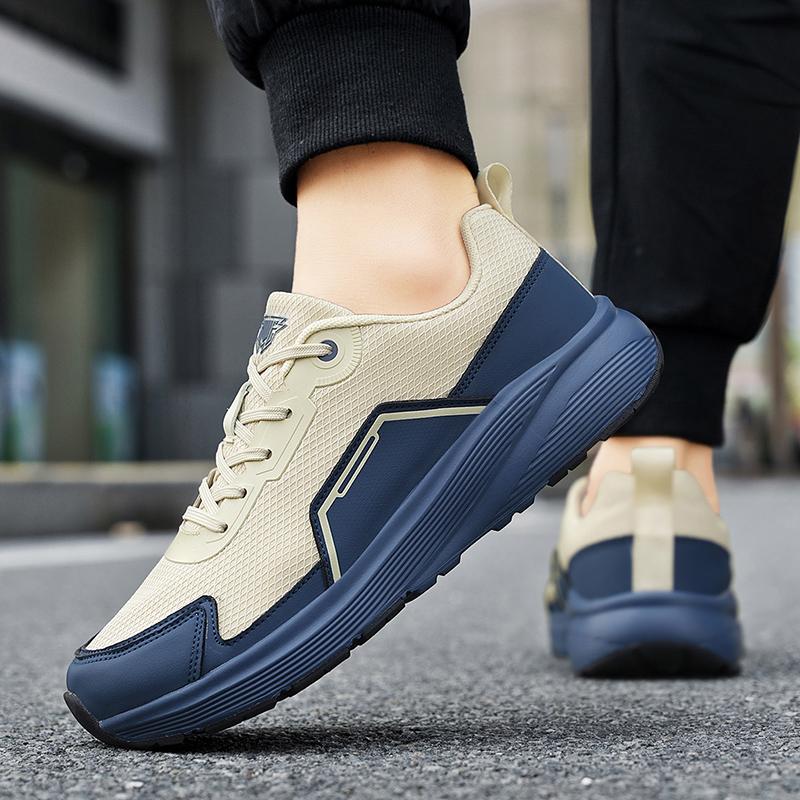 Men'S Summer Casual Sports Shoes Versatile Fashion Breathable Comfortable Soft Soled Mesh Outdoor Non Slip Sports Running Shoes