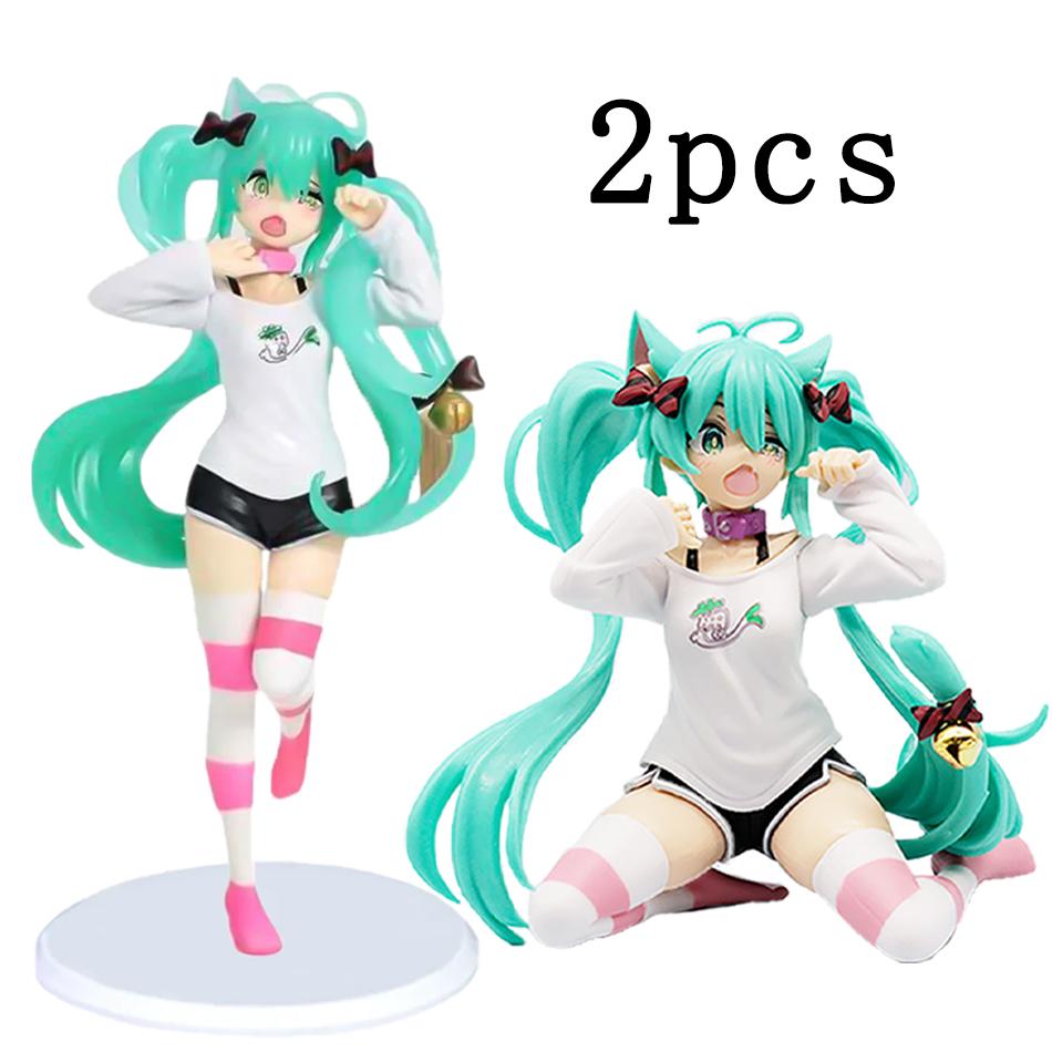 12Cm Desktop Cute Hatsune Miku Girls Toy Anime Gift Figure Toy Anime Game Pvc Action Figure Collectible Model Doll