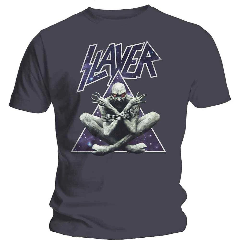 Rockoff Trade Men s Slayer Triangle Demon TS: Small T-Shirt, Grey (Charcoal) 4XL