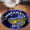 Parramatta Eels (1) Round Office Rug Decorative Floor Rug for Office Bedroom Living Room and Home Space