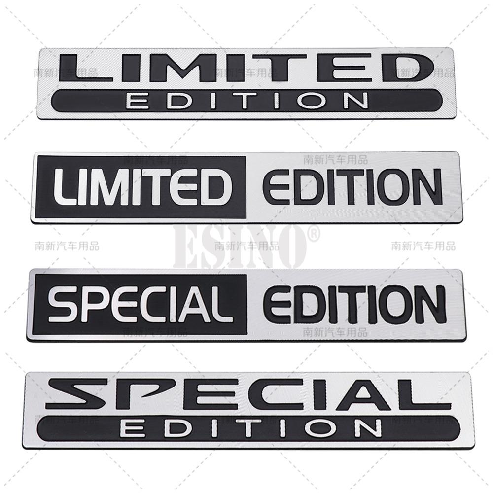 3D Limited Edition Special Edition Car Trunk Aluminium Badge Emblem Fender Rear Body Tailgate Accessories Adhesive Styling Badge