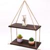 Hanging Wall Shelves,Swing Rope Floating Shelf,2 Tier  Hanging Storage