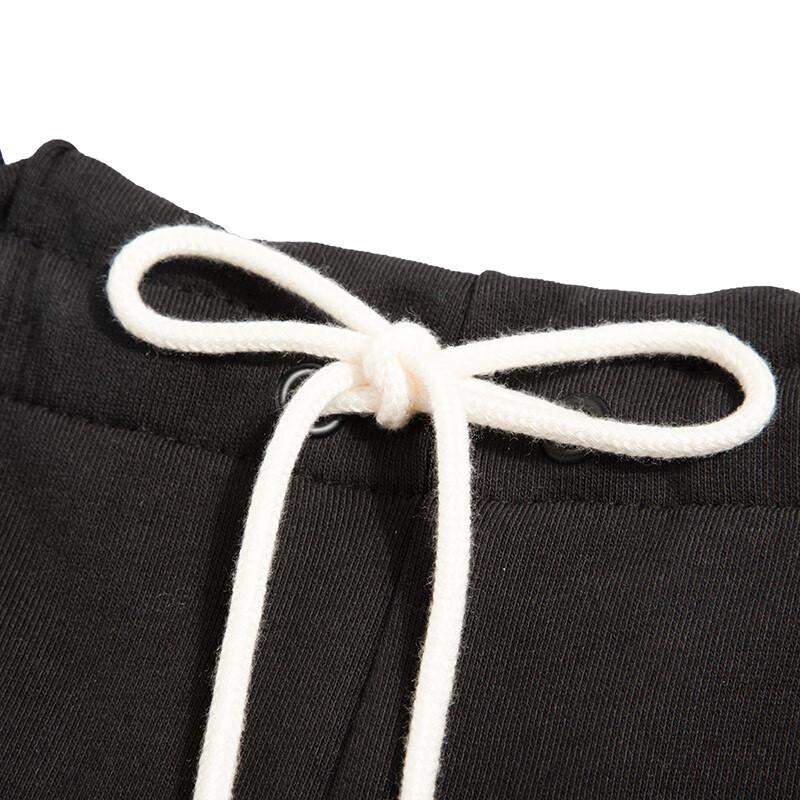 Puma Logo Embroidered Drawstring Loose Shorts Women Shorts Black 623256-01