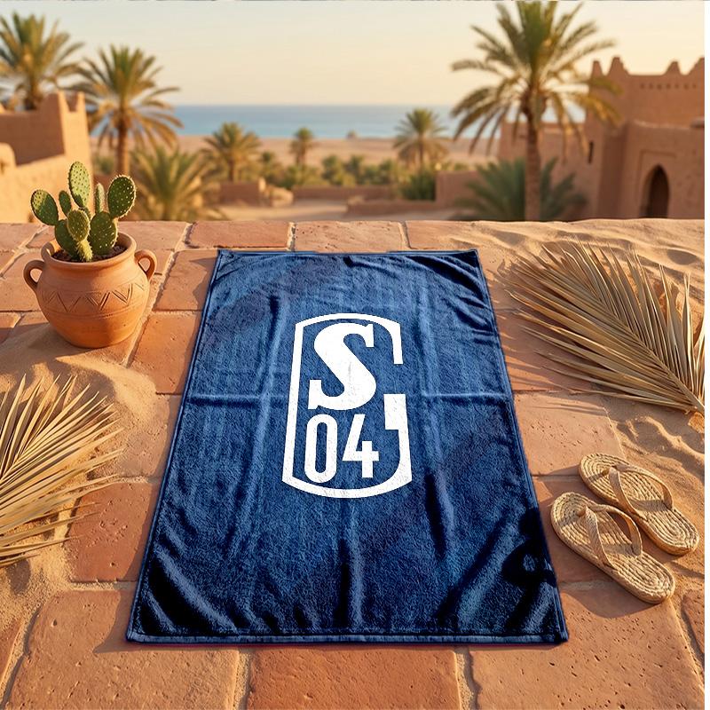 Asciugamano da Spiaggia Morbido Asciugatura Rapida Tema Schalke 04?Asciugamano Asciutto Per Vacanze Estive Al Mare Nuoto