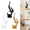Abstract Sculpture Modern Aesthetic Art Craft Creative Collectible Flame Statue for Office Bedroom Bookshelf Hotel Living Room