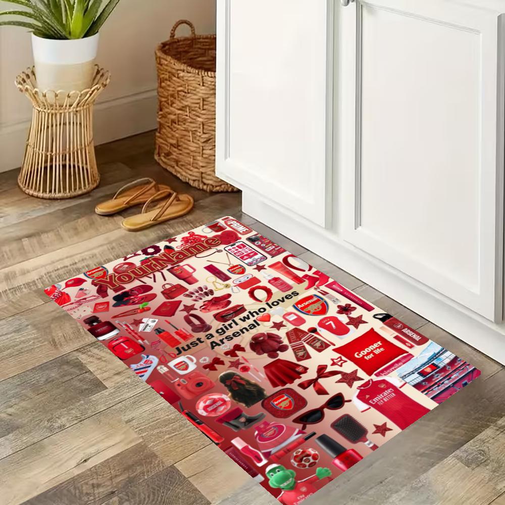 Arsenal Customize Your Name Kitchen Rug Runner Rug Laundry Mat Hallway Entryway The Best Gift Choice