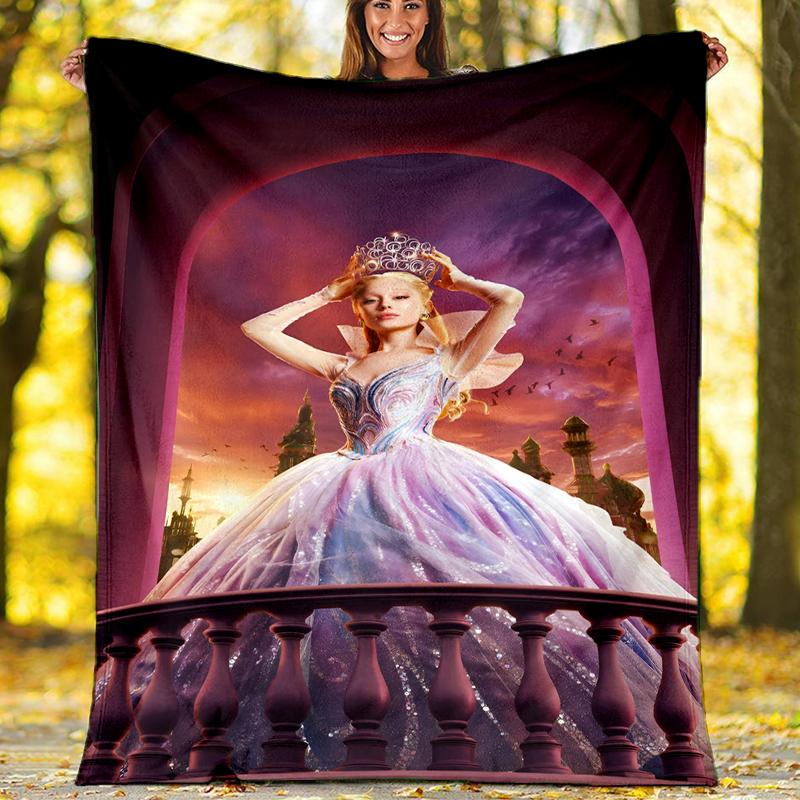 Theme Printed Blanket Perfect For Couch Bed Travel Outdoor Use Machine Washable Cozy Durable