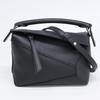 LOEWE Classic Calfskin Puzzle Edge Mini 2-Way Handbag Shoulder bag blackUsed