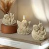3D Niedlich DIY Blume Engel Kerze Silikonform Flügel Jungenengel Kerzenform Rosenblume Engel Beton Zement Gipsformen