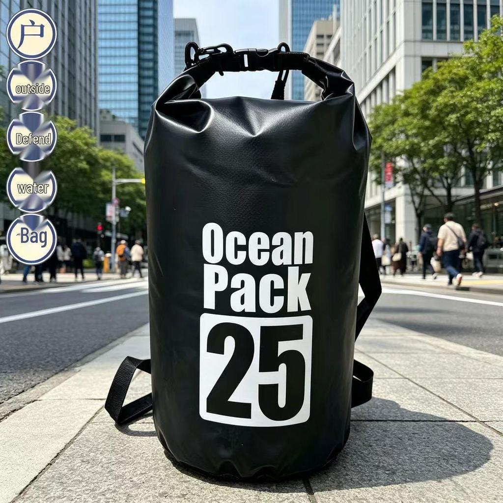 Customizable Waterproof Floating Bag for Outdoor Activities - Single/Double Shoulder, Rafting, Swimming, Dry Bag