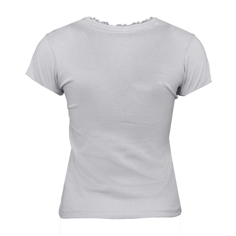 Tee shirt col v venezia avec dentelle Femme CHANTAL THOMASS