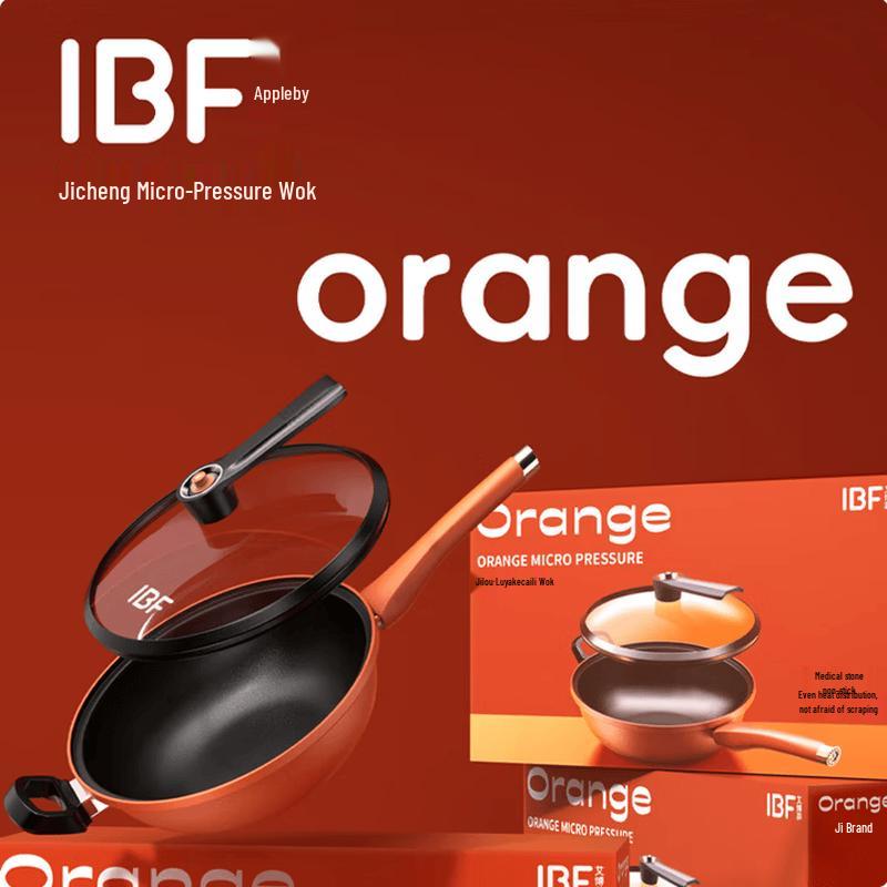 IBF Lucky Orange Micro-Pressure Wok