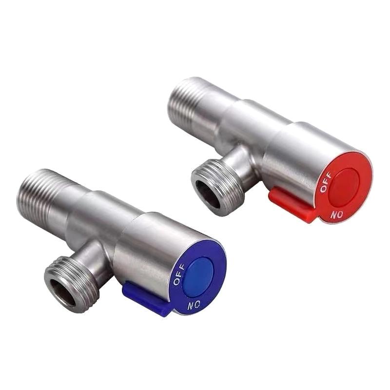 Eckventil Toilettenwasserstoppventil Warmwasserbereiter-Ventil 201 Edelstahl Kaltzulaufventil für Badezimmer Küchen Toilette