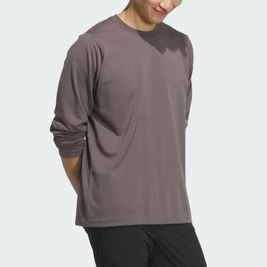 Adidas FW25 Wool Top Wuzong Series Sports Casual Crew Neck Pullover Long Sleeve T-Shirt Men Tops KB5106