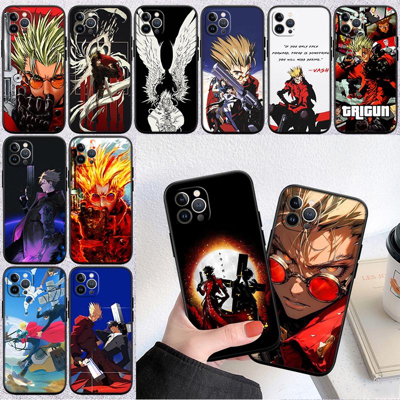 RP72 Trigun stampede New High-End Shell Phone Case for iPhone 16 15 14 13 12 Pro Max Plus Mini