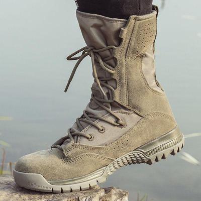 Ανδρικές εξαιρετικά ελαφριές αδιάβροχες ψηλοτάκουνες μπότες μάχης: Αντιολισθητικό, παντός εδάφους Martin Design για λάτρεις του φθινοπώρου και των στρατιωτικών