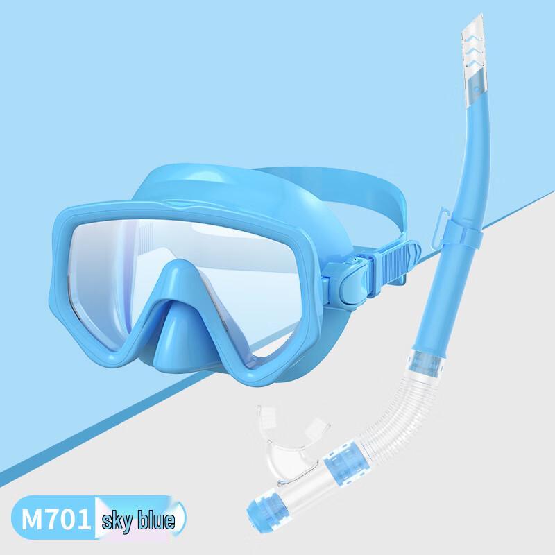 Semi-Dry Snorkeling Mask & Snorkel Set