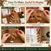 Ghost/Gingerbread Man/Penguin Crochet Spiral Oranment DIY Kit  Xmas Tree Ornament