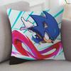 GAME Sonic The Hedgehog Cute Cartoon L Game Cushion Cover Pillowcase Upholstery Sofa Throw Pillow Home Decor Pillowcas