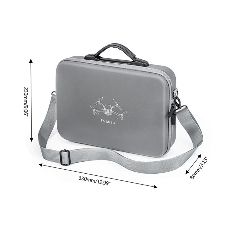 Travel Carrying Case Box for Mini 3 Drones PU Shoulder Bag Portable Storage Pouch Wear-resistant Organiser