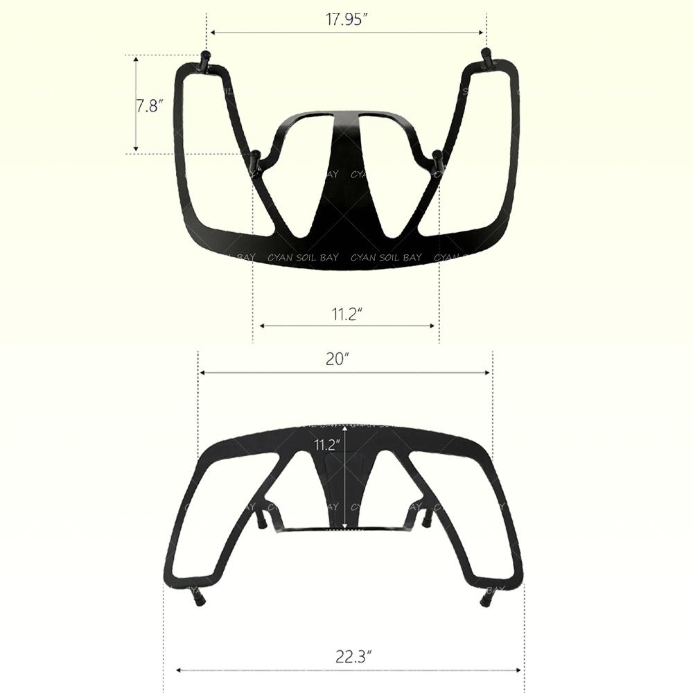 1pcs For Honda Goldwing GL1800 Models 2001-2017 Chrome Trunk Luggage Rack Aluminum