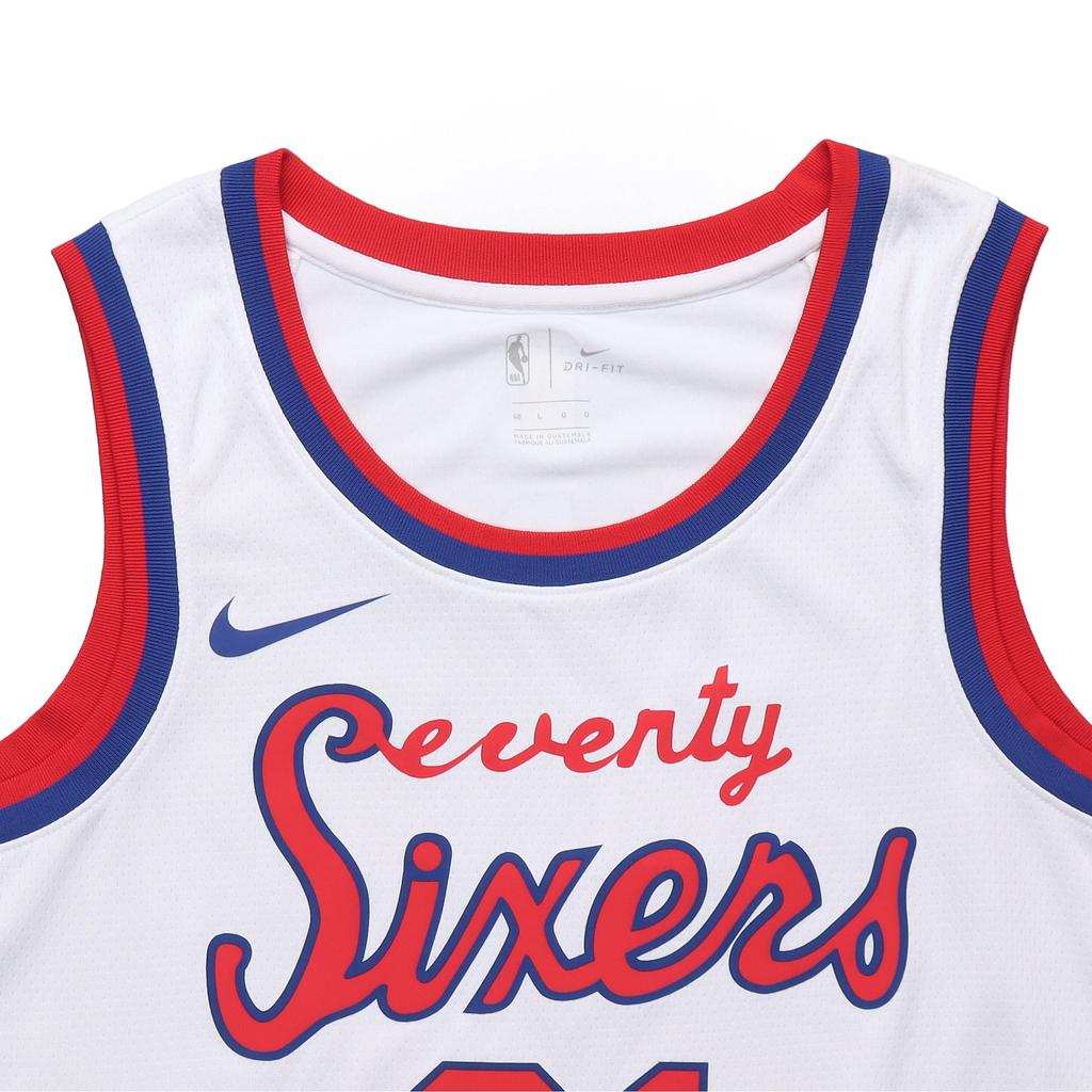Nike Vintage Limited Edition NBA Jersey, Sixers #21 Joel Embiid Fan Edition Men Jersey White AV4509-103