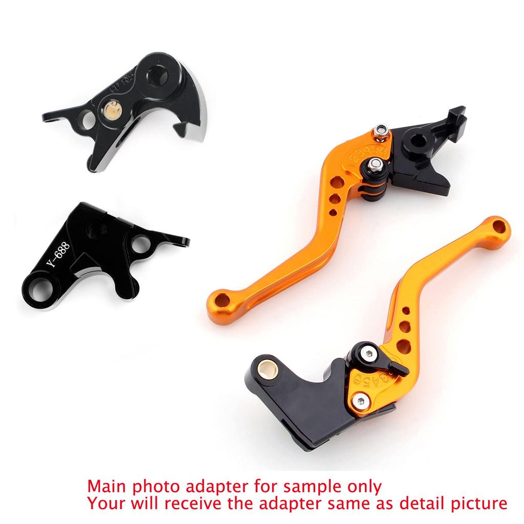 Viprh Motorcycle Short Clutch Brake Lever for Yamaha MT-09 Tracer 900/GT 21-22 YZF R6 17-20 Gold