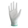 Anti-Static White Carbon Fiber Nylon PU Coated Gloves - Dust-Free, Wear-Resistant, Protective & Labor-Safe