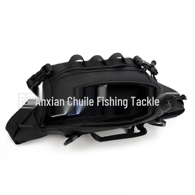 Luya Men's Multifunctional Waterproof Waist Bag for Fishing and Outdoor Travel