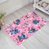 1pc Stitch Pattern Area Rug Soft Flannel Floor Mat for Living Room,Office,Bedroom and Carpet,Sofa Coffee Table Floor Mat