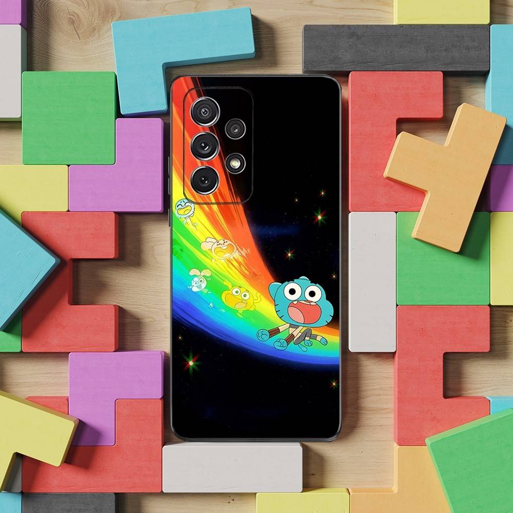 AMAZING WORLD OF G-GUMBALL Phone Case For Samsung S25,S24,S23,S22,S21,S20,S10,Ultra,Plus,Lite,FE,Soft Silicone Black Cover