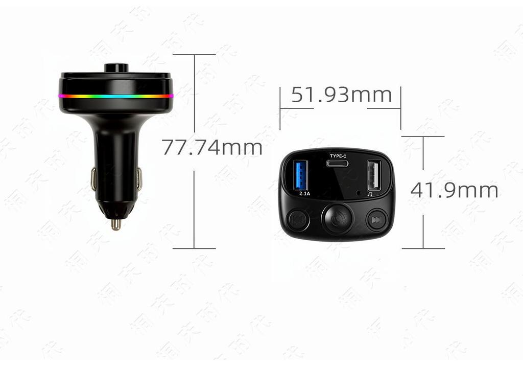 Universal Car Bluetooth FM Transmitter & PD Fast Charger