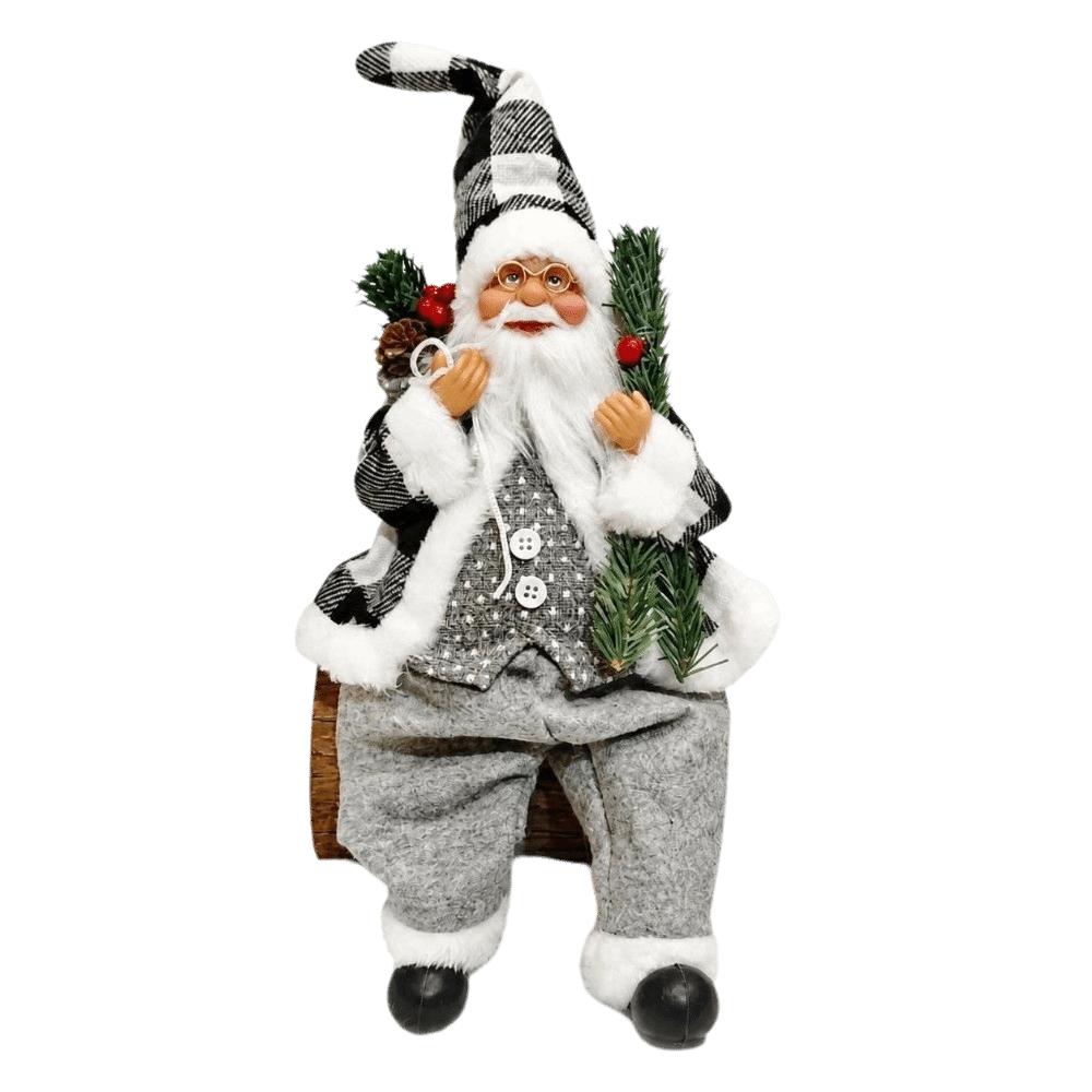 Figurine Santa Claus Doll Toy 12 Inch Christmas Decorations Gift For Friends