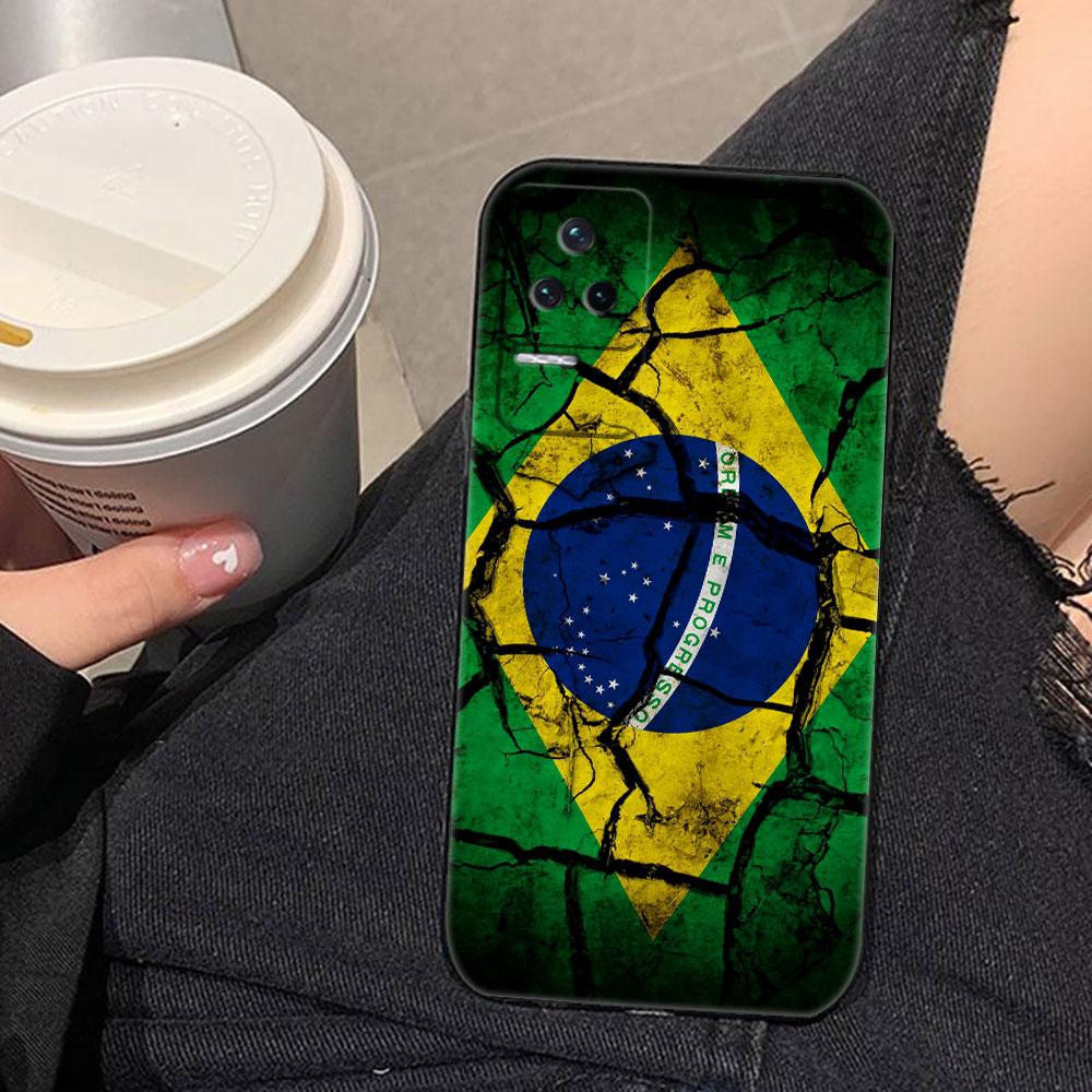 National Flag Of Brazil Soccer Phone Case For OPPO RENO 15 15F 14 14F 13 13F 12 11 11F 10 8T 8 7 6 5 4 4F LITE Plus Case Cover