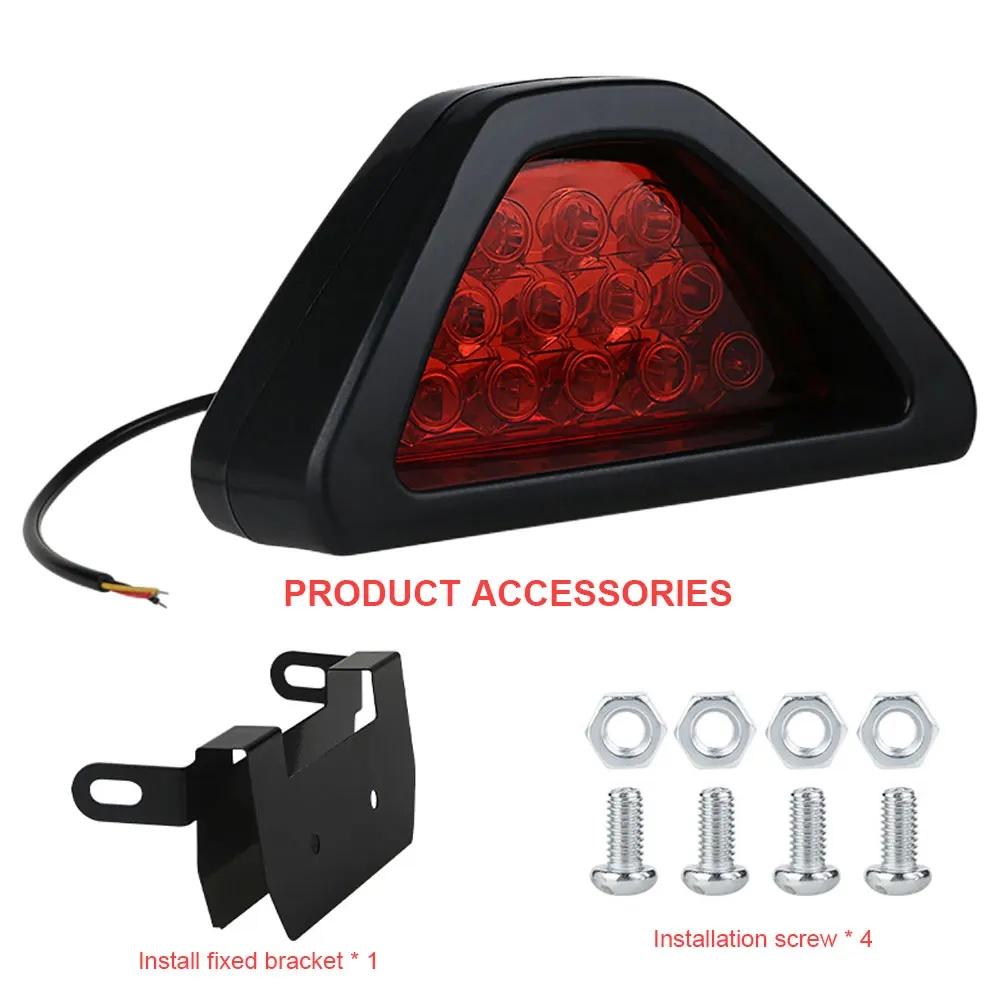 Universal Brake Signal Lamp Super Bright Car LED Fog Light 12 LED Car Strobe Light for Auto Vehicle SUV for Truck Car Motorcycle