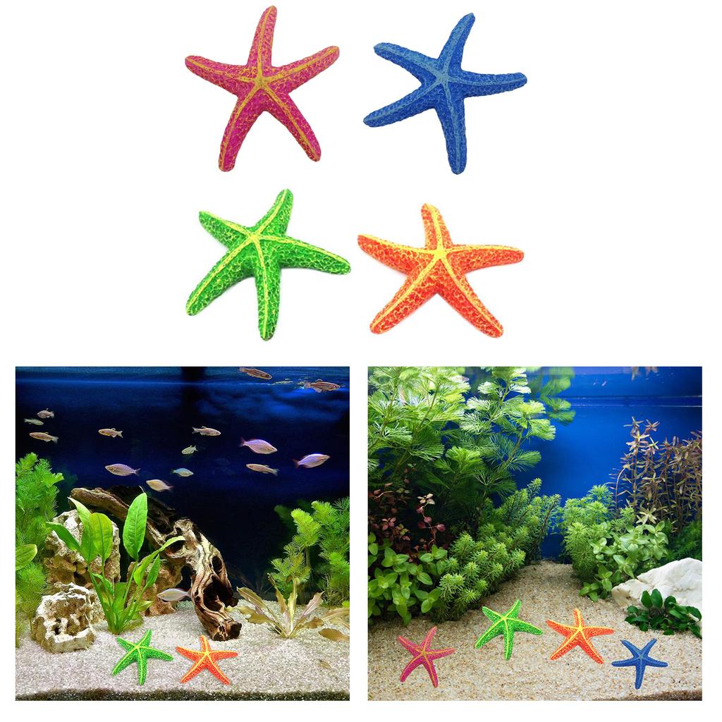 Water Resistant Fish Tanks Accessory Starfishes Office Fish Tanks Ornaments for Home and Office Aquariums