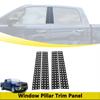 B Pillar Decoration Cover Trim Window Pillar Panel for Dodge RAM 2018-2025 Car Styling Exterior Accessories Aluminum Alloy