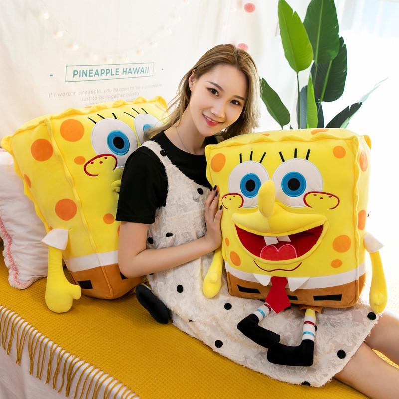 Squarepants Spongebob Cartoon Character Plush Stuffed Toy Gift Decoration Yellow