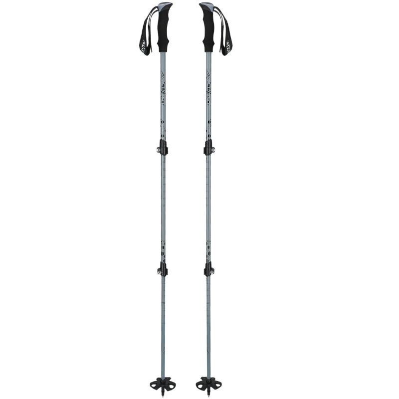 Adjustable trekking poles gray - standard k01