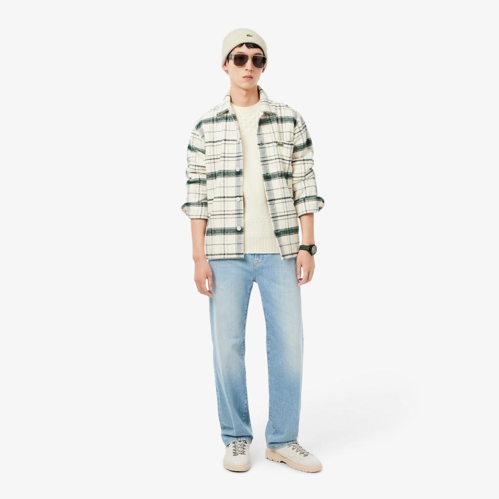 [lacoste] Men s Iconic Knit Wool Beanie RB8203-55NXFJ 0TU
