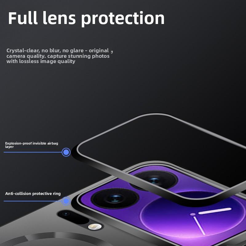 For Xiaomi Mi 17 Pro Max Case Hard Metal heat dissipation magnetic Wireless charging Protect back cover for xiaomi 17 Pro Shell