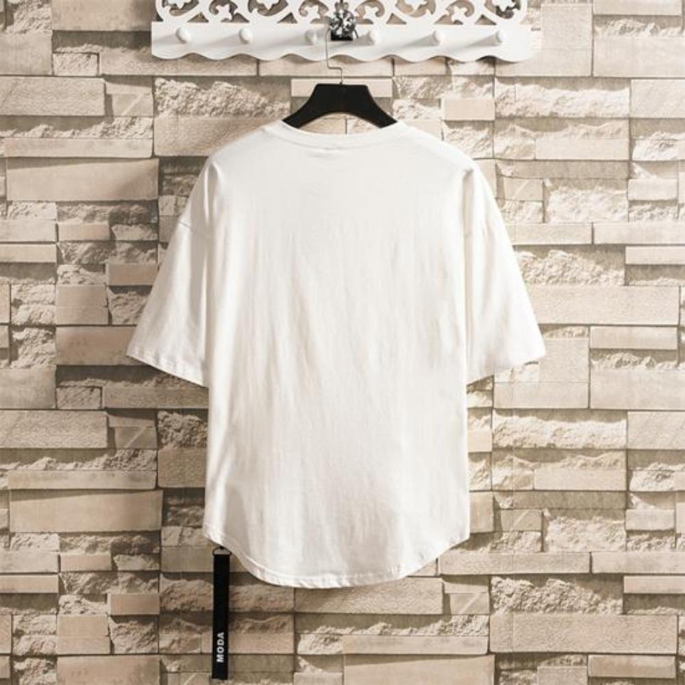 Men Summer T-shirt Pullover Daily Wear Hip Hop Plus Size Men Summer Top Male Clothes