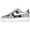 Air Force 1 07 Synthetic Leather Coverage Slip Resistant Low Top Skateboard Shoes Men's Black White Gray CW2288-111(Team-)