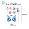 Ruikalong Waterproof Long-Lasting Glitter Butterfly Tattoo Sticker for Children's Makeup